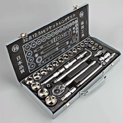 福冈工具 1/2大飞棘轮扳手套筒组合汽车维修工具组合套装fo
